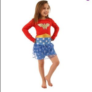 Girl’s Wonder Woman Red & Blue tutu nightgown
